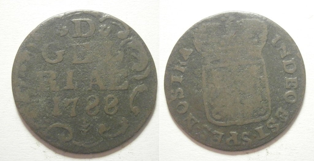 4] Gelderland Duit 1788, Ophalen of Verzenden, Vóór koninkrijk, 1 cent, Losse munt