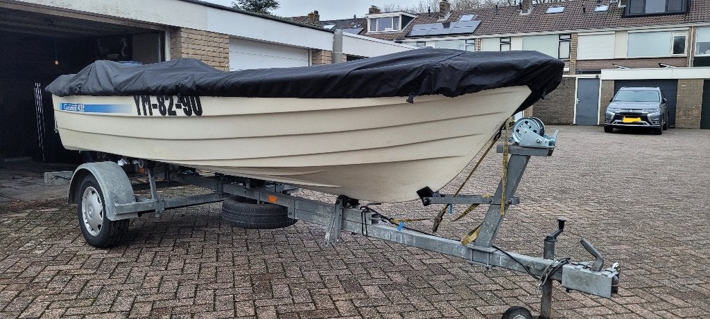Nette Crescent 432 consoleboot + Evinrude 40 pk + trailer, Ophalen, Overige merken, Gebruikt, 4 m