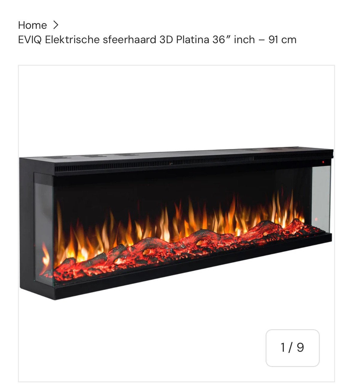 Elektrische sfeerhaard, Ophalen, Zo goed als nieuw, Vrijstaande haard, Elektrische haard