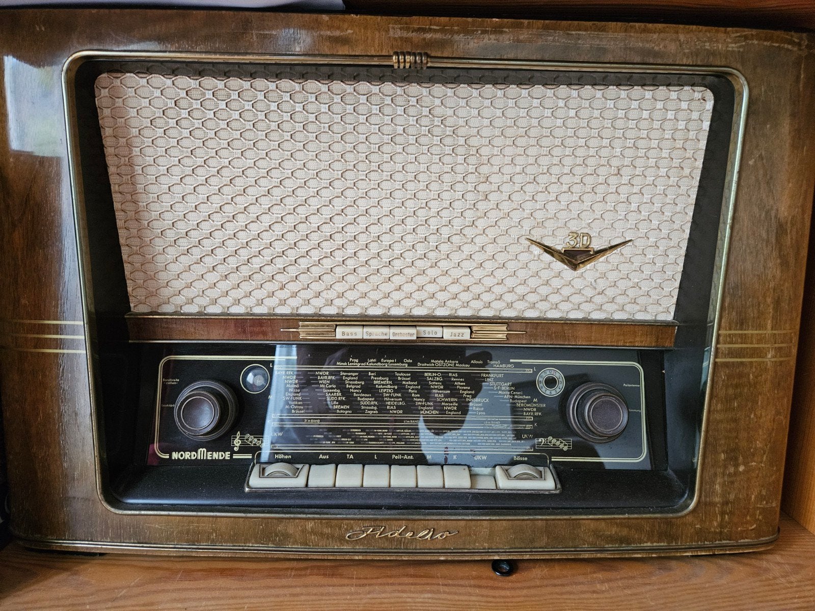 twee maal een Vintage Nordmende Adagio buizenradio - Jaren, Audio, Tv en Foto, Radio's, Ophalen, Gebruikt, Radio