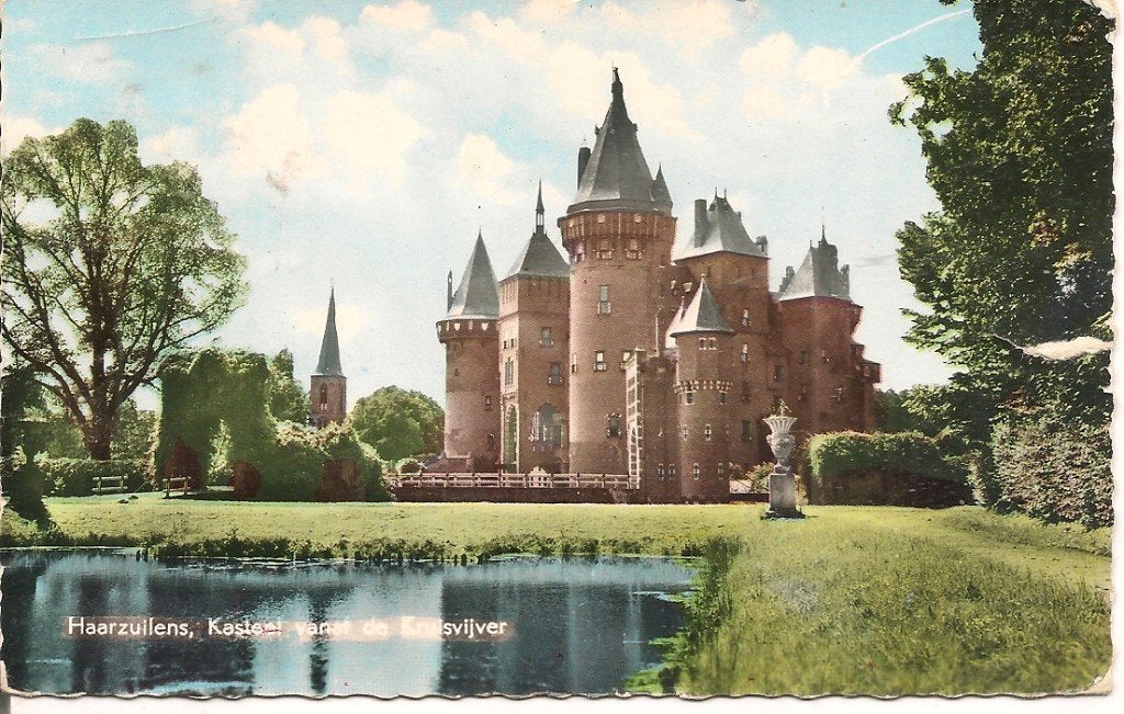 Oude Ansichtkaart Kasteel de Haar, Haarzuilen, Ophalen of Verzenden, 1960 tot 1980, Gelopen, Utrecht