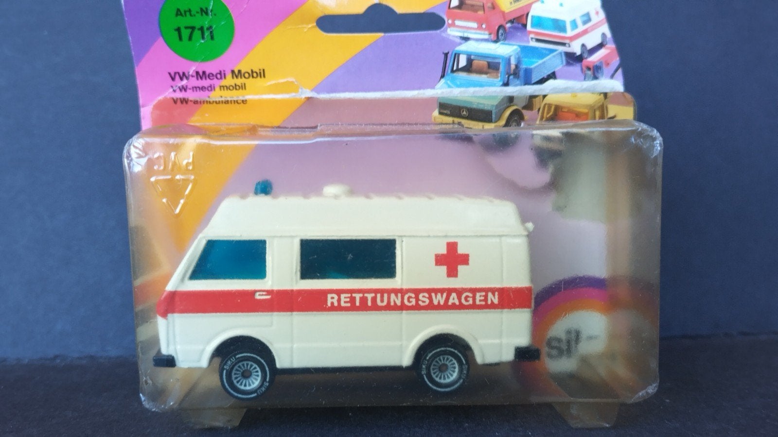 Volkswagen Vw lT 28 Medi Mobil 1:55 Siku 1711 Pol, Auto, Verzenden, Zo goed als nieuw, Sieper