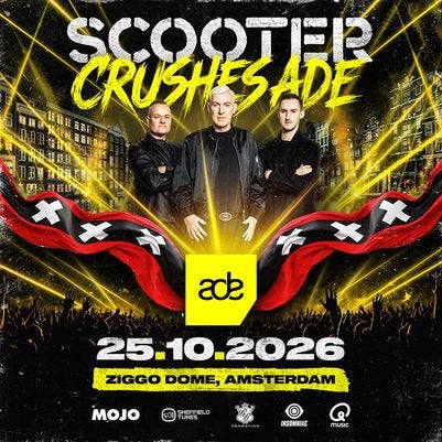Scooter Crushes ADE 2 tickets voor 50€, Twee personen