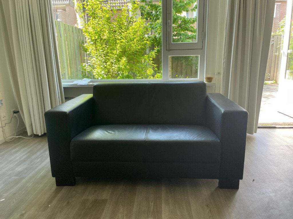 Leren bank - gratis op te halen, Ophalen, Strak, Gebruikt, 150 tot 200 cm