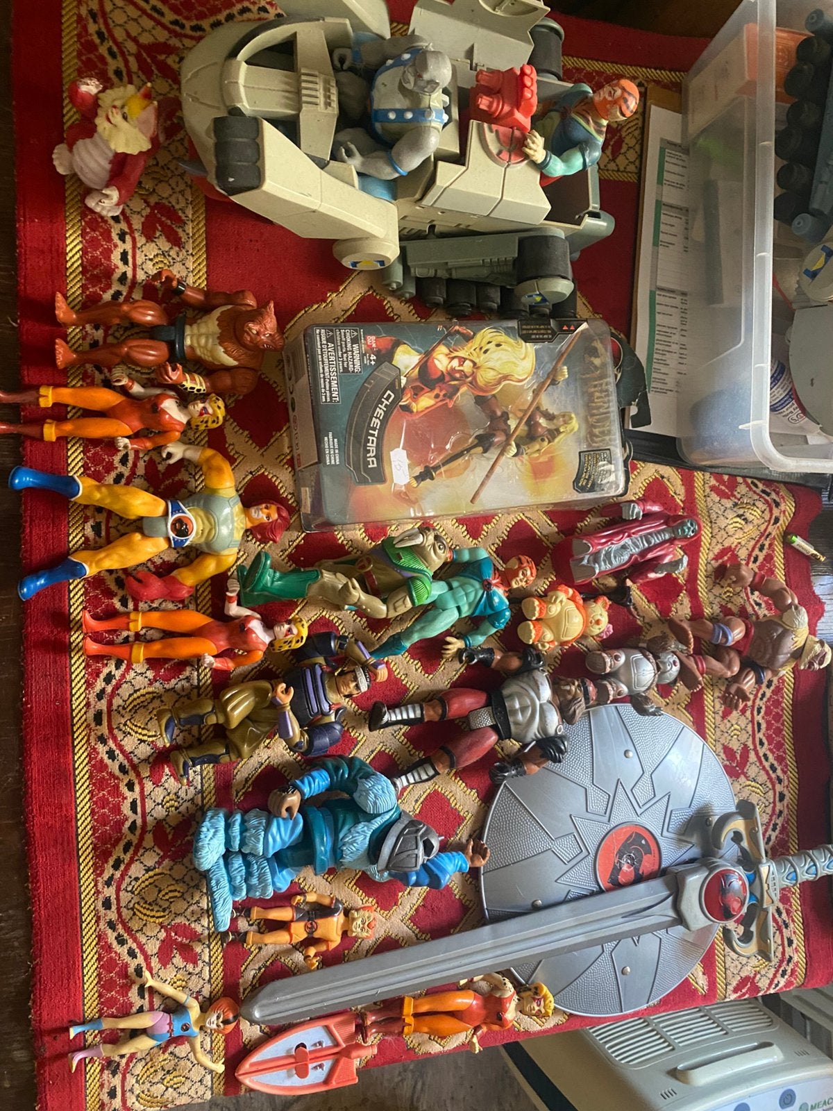 Lot Thundercats Figuren, Voertuigen, Zwaard & Schild, Ophalen of Verzenden, Gebruikt