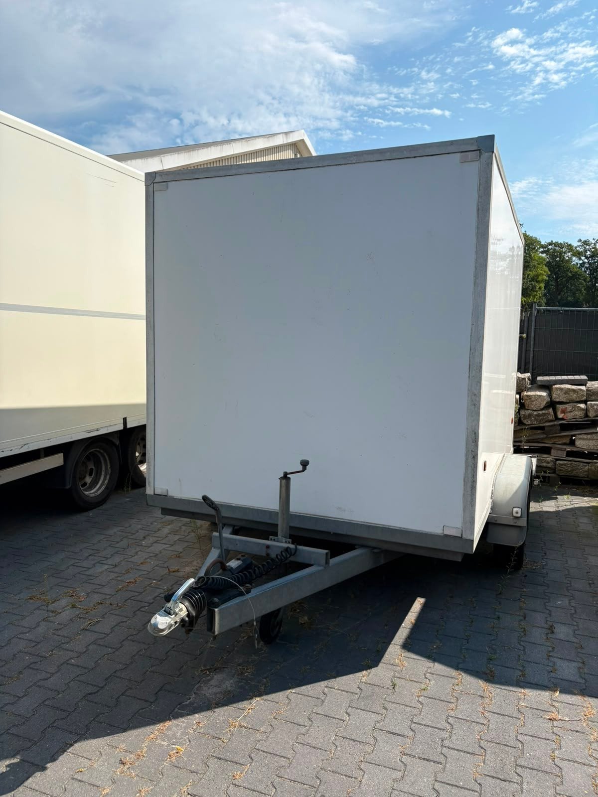 Gesloten aanhangwagen met zijdeur, Ophalen of Verzenden, Gebruikt