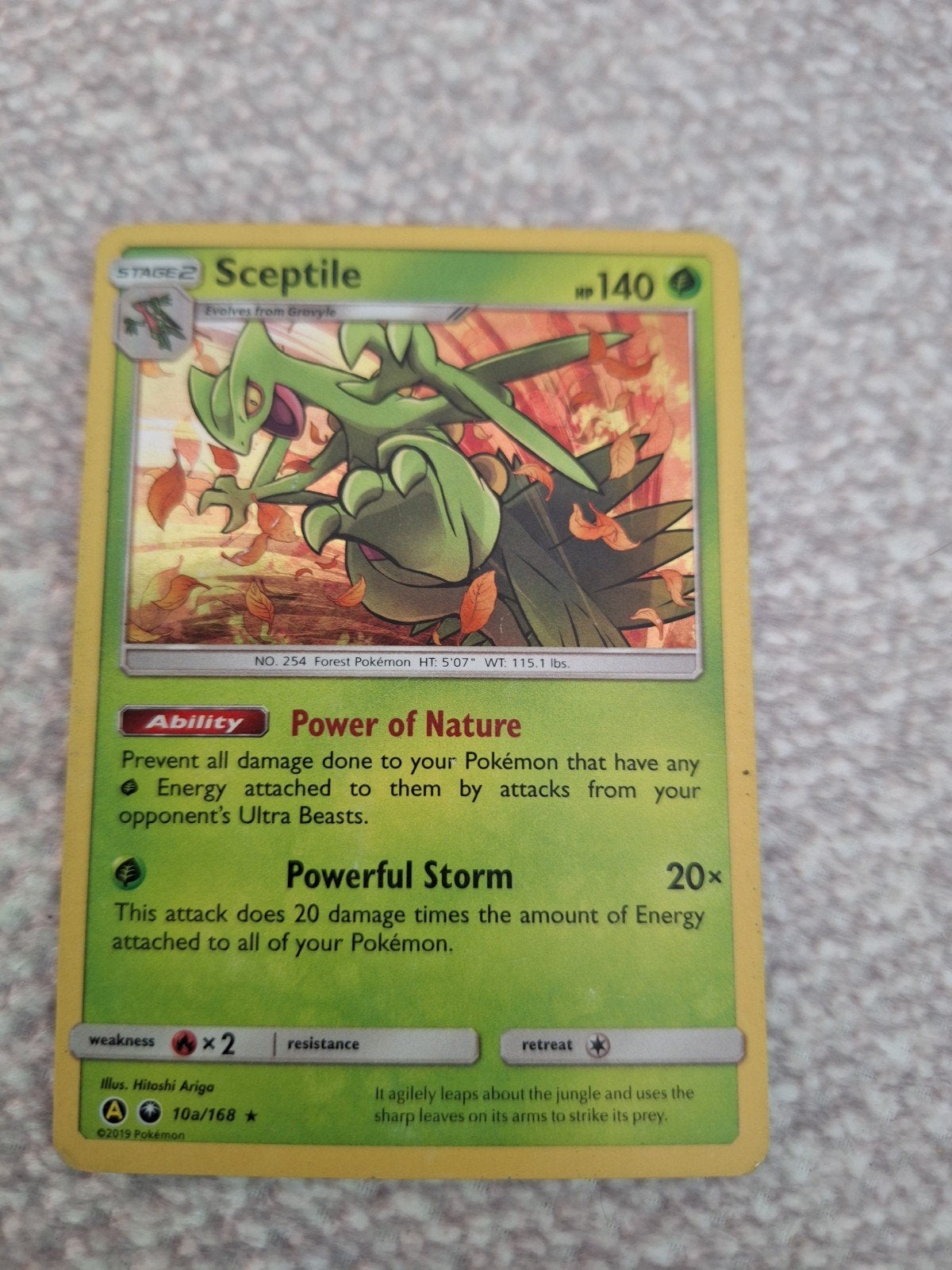 Pokémon Sceptile 10a/168 - Alternate Art Promo - Holo, Ophalen of Verzenden, Gebruikt