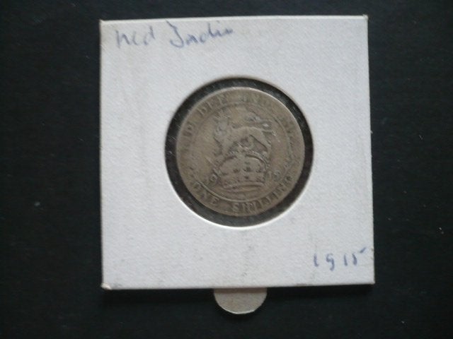britsche zilveren 0.925 munt georgivs V (one shilling 1915), Ophalen of Verzenden, Midden-Oosten, Losse munt