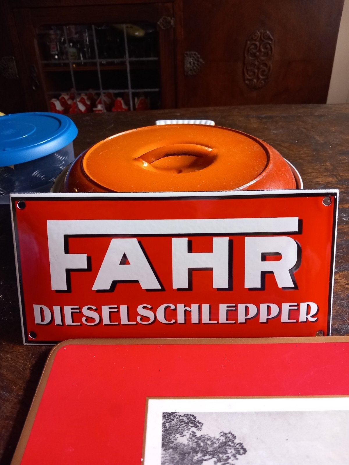 Super mooi emaile bord 20x10 cm  Fahr diesel slepper, Verzamelen, Merken en Reclamevoorwerpen, Ophalen of Verzenden, Zo goed als nieuw