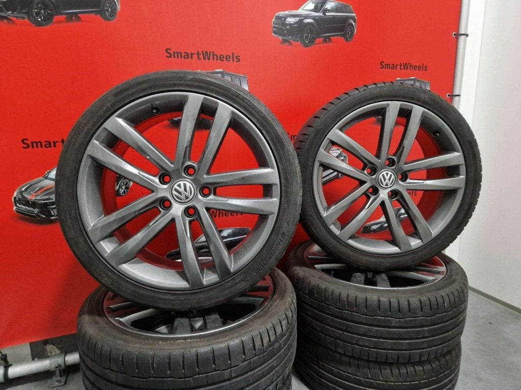 18 inch ORIGINEEL VOLKSWAGEN R-LINE SALVADOR CADDY VELGEN, Auto-onderdelen, Banden en Velgen, Niet ingevuld, 18 inch, Banden en Velgen