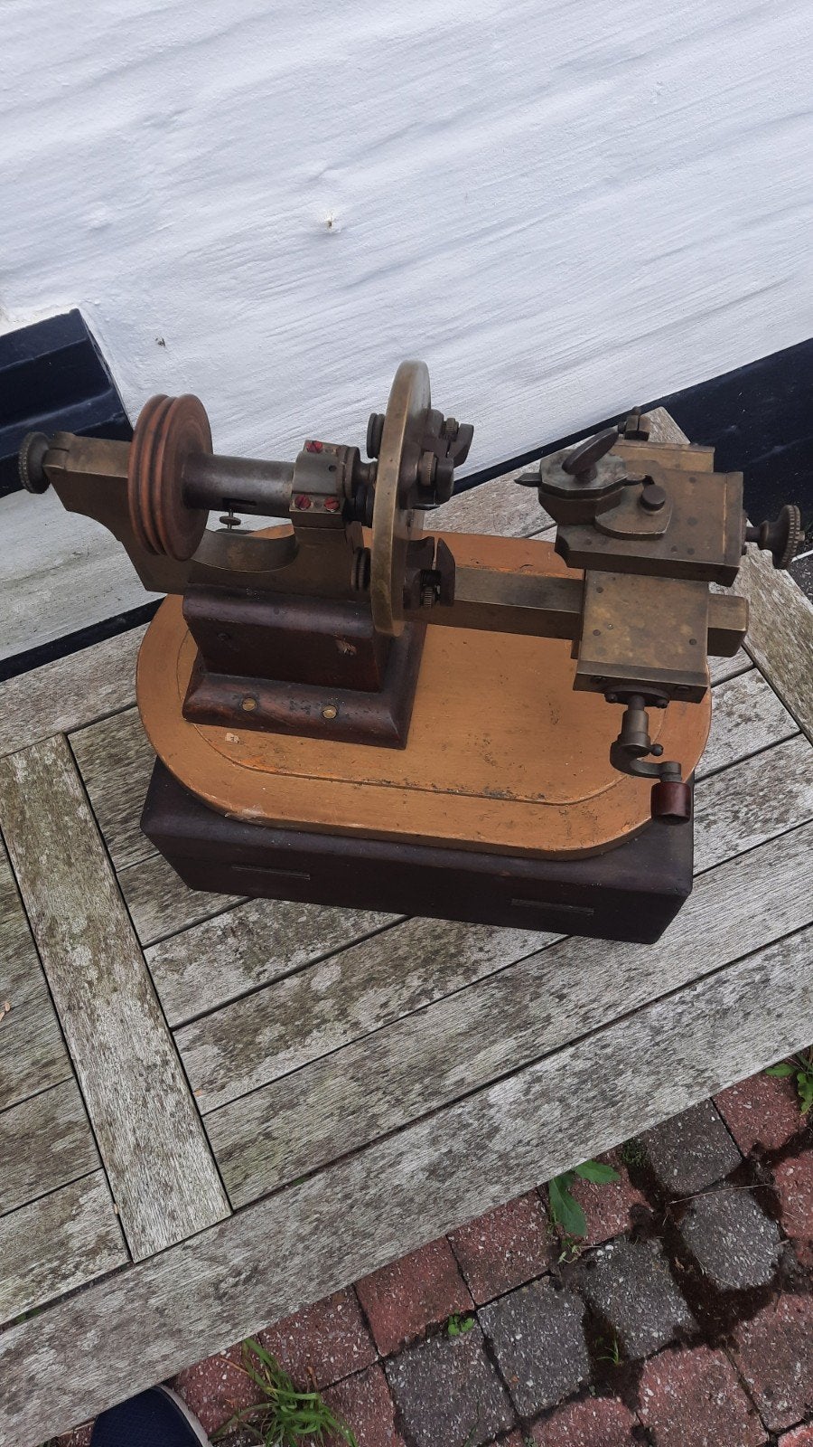 horloge makers draaibank.  rond  1880 .geheel compleet., Ophalen