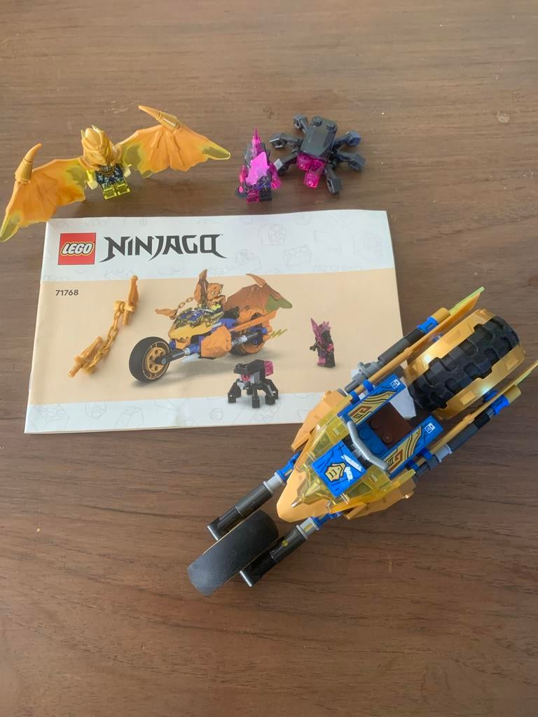 LEGO Ninjago 71768 De motorfiets gouden draak van Jay, Kinderen en Baby's, Ophalen, Gebruikt, Lego, Inclusief instructies