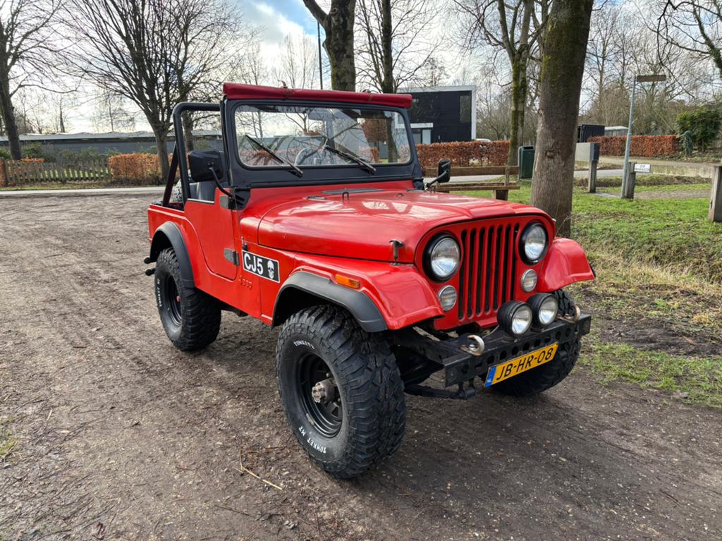 Jeep 1979 Rood CJ5, 101 pk, Zwart, CJ, Leder