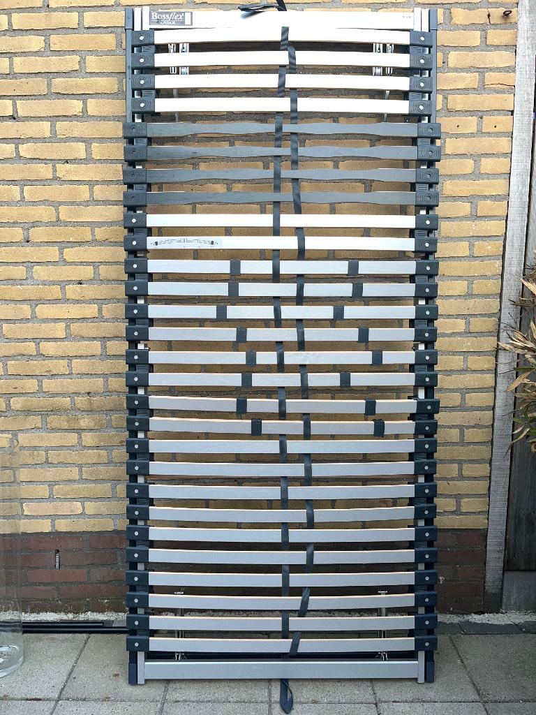 Lattenbodem 90x200 Bossflex, Ophalen, Gebruikt, 90 cm, Eenpersoons