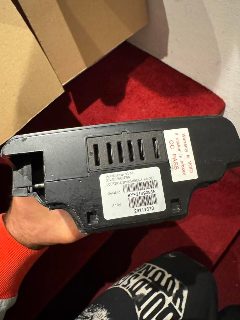 Sparta Batavus Koga fietsaccu E-500 met oplader F8e C3, Ophalen of Verzenden, Zo goed als nieuw