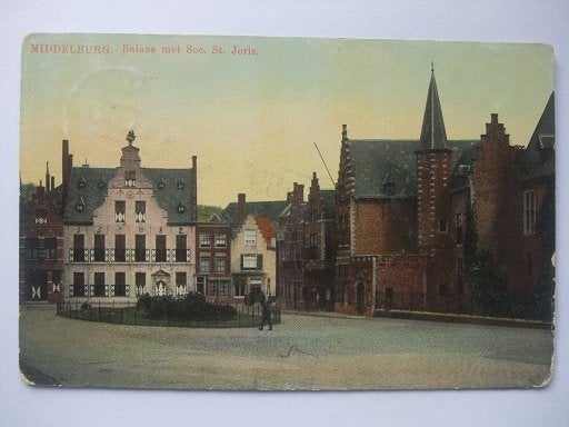 P343 Middelburg - Balans met Soc. St Joris - 1914, Verzenden, Voor 1920, Gelopen, Zeeland