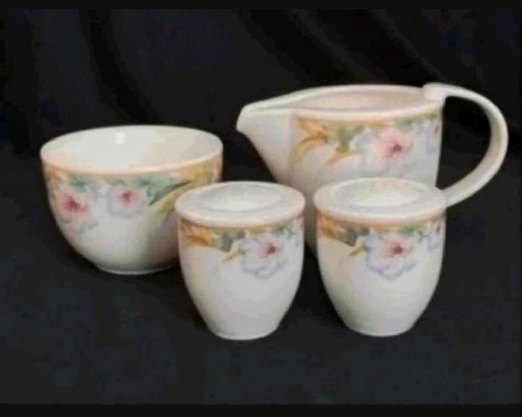 Villeroy & Boch Exotica Creamer Sugar Salt Pepper Shakers, Ophalen of Verzenden, Porselein, Overige stijlen