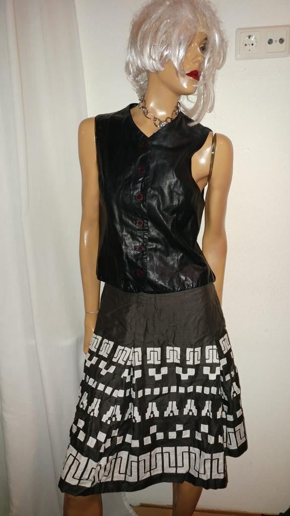 Bruin rok met wit patroon weekend max mara maat  36 zgan, Bruin, Max Mara, Ophalen of Verzenden, Zo goed als nieuw