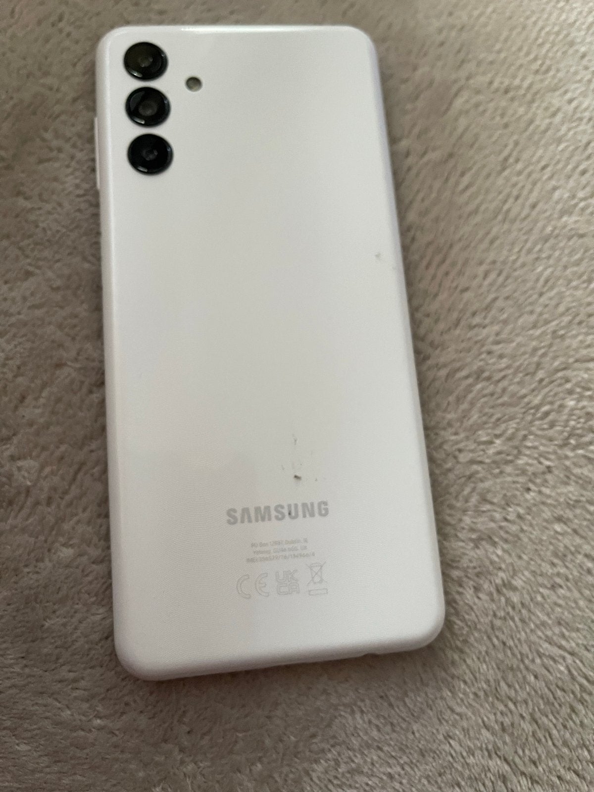 Samsung Galaxy met kleine barst, verder prima, Gebruikt, Overige modellen, Wit, Touchscreen
