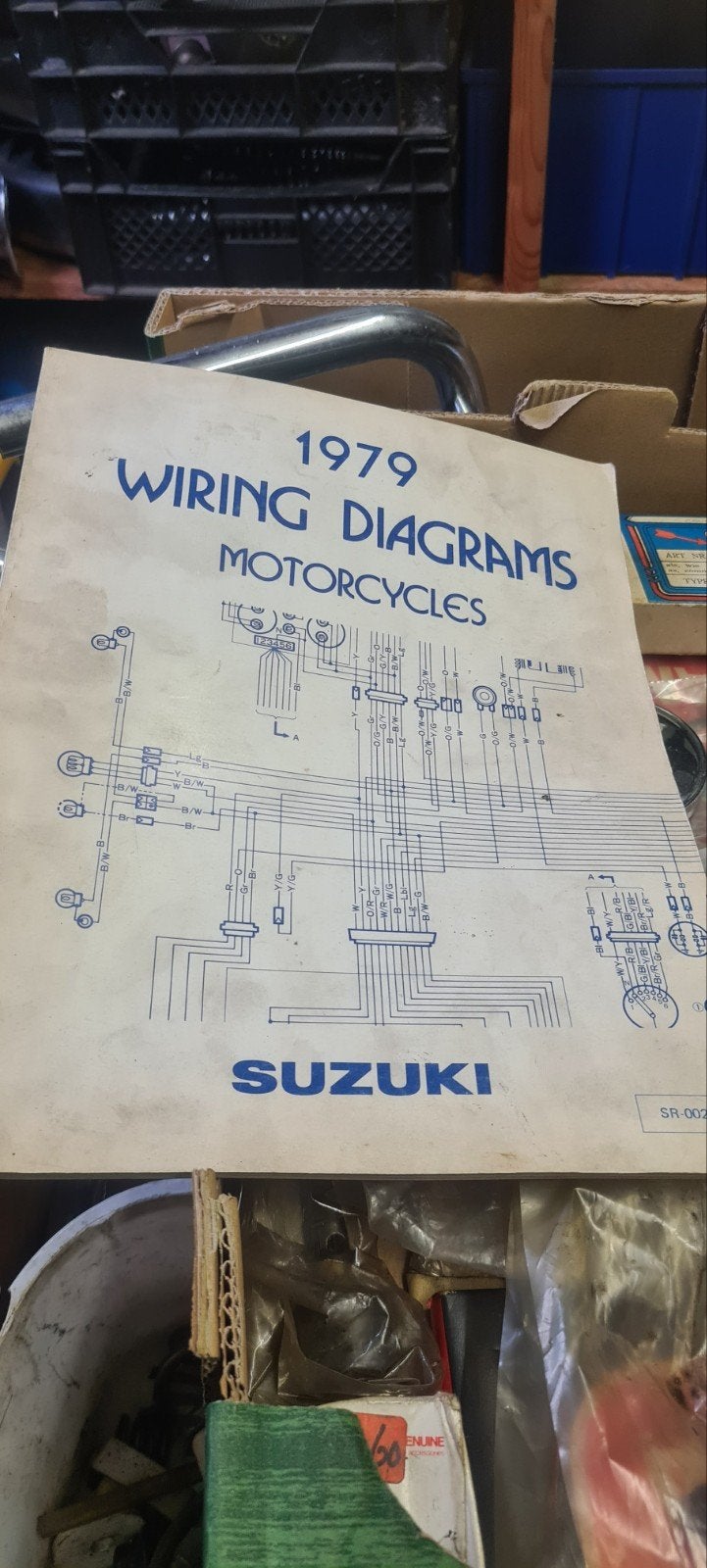 Suzuki bedradingsschema's 1979 - Diverse modellen, Motoren, Handleidingen en Instructieboekjes, Ophalen of Verzenden, Suzuki