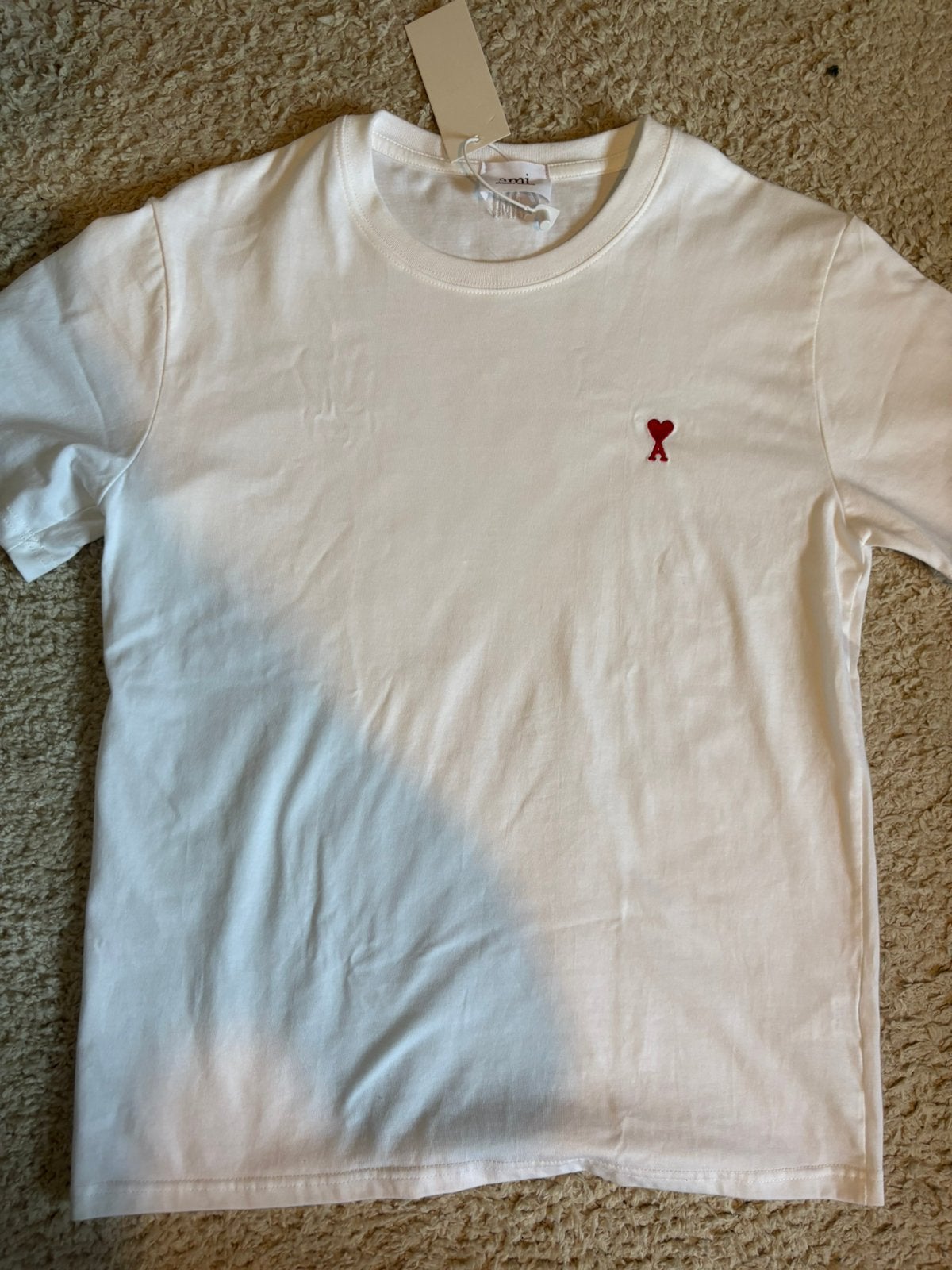 ami paris t shirt, Ophalen of Verzenden, Zo goed als nieuw, Maat 46 (S) of kleiner, Wit