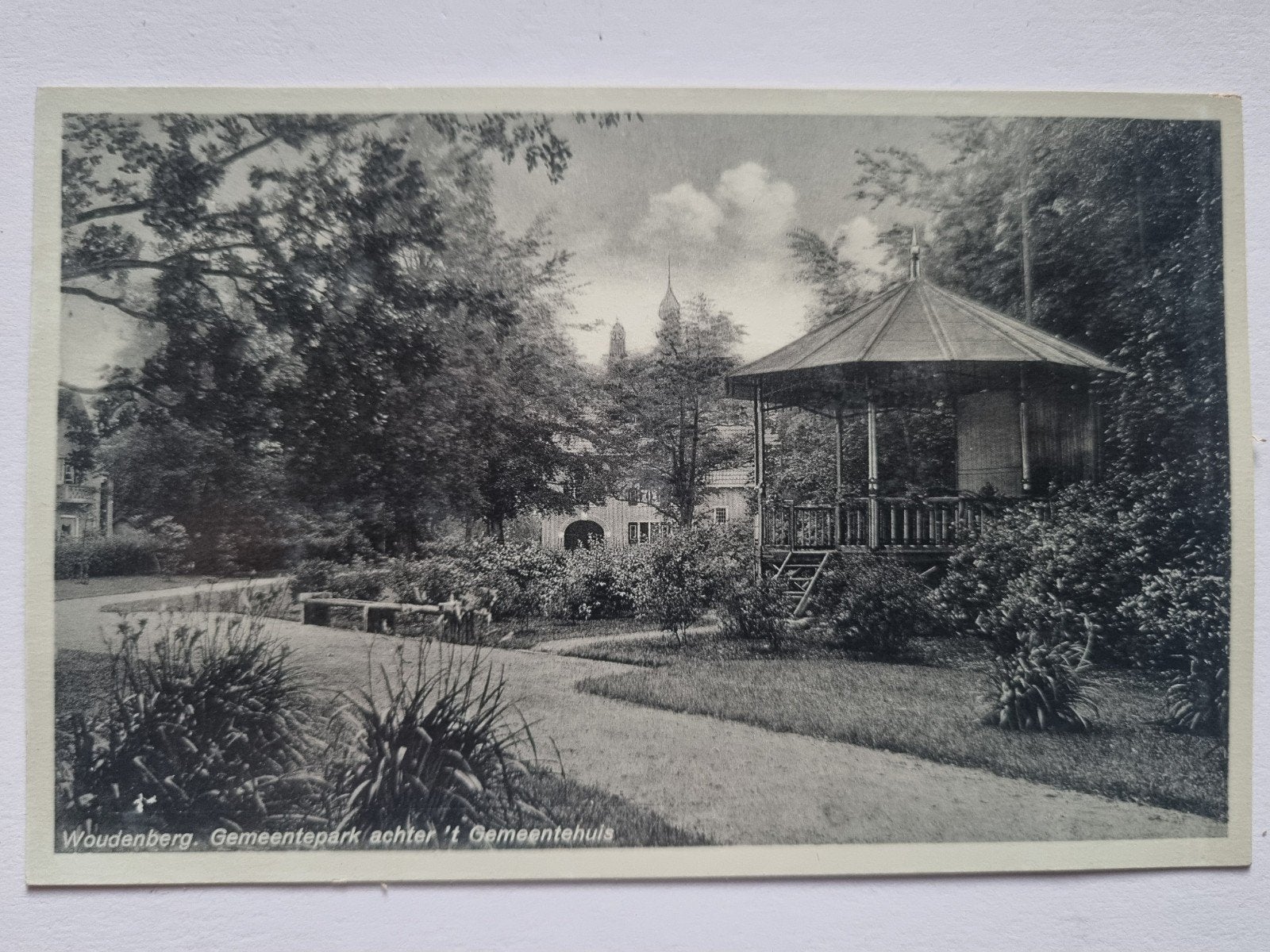 Woudenberg -  Gemeentepark met Prieel, Ophalen of Verzenden, Voor 1920, Ongelopen, Utrecht