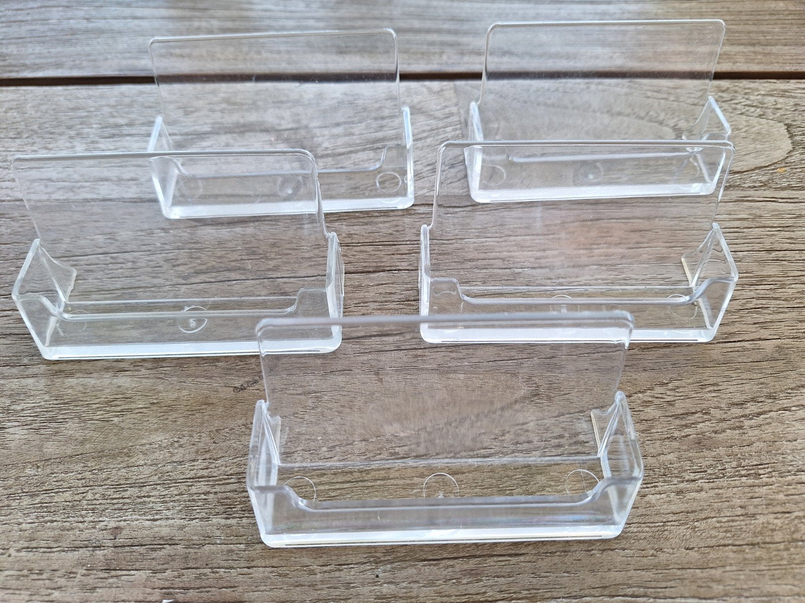 5 bakjes voor visitekaartjes, Ophalen of Verzenden