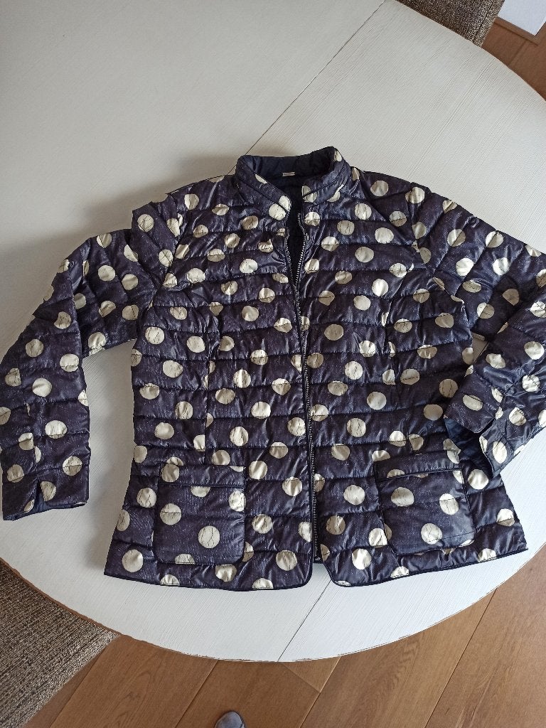 Blauw gewatteerd jasje, Kleding | Dames, Maat 38/40 (M), Blauw, Ophalen of Verzenden, Zo goed als nieuw