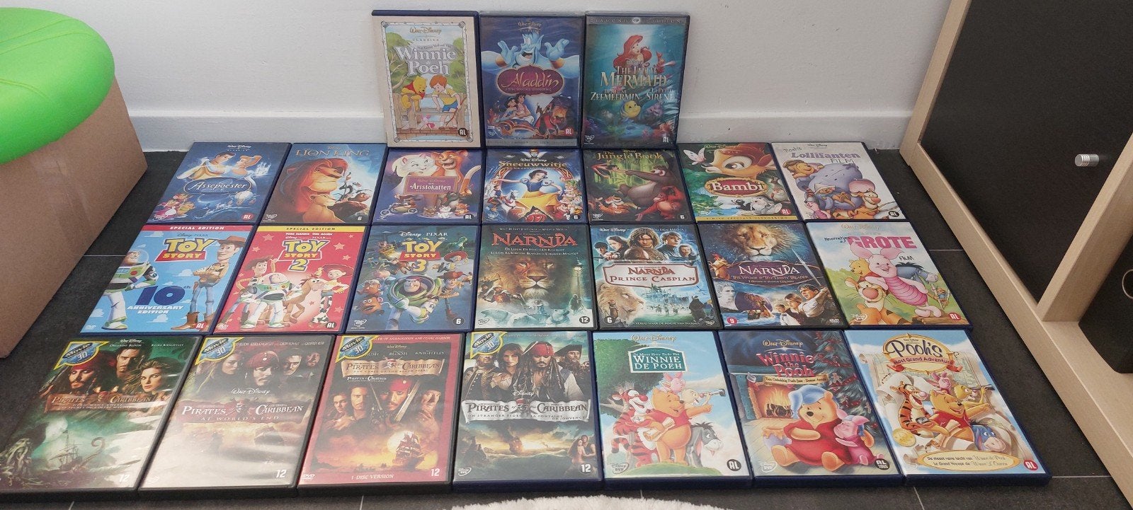 Grote collectie Disney en kinderfilms op DVD, Animatie, Verzamelbox, Alle leeftijden, Ophalen of Verzenden