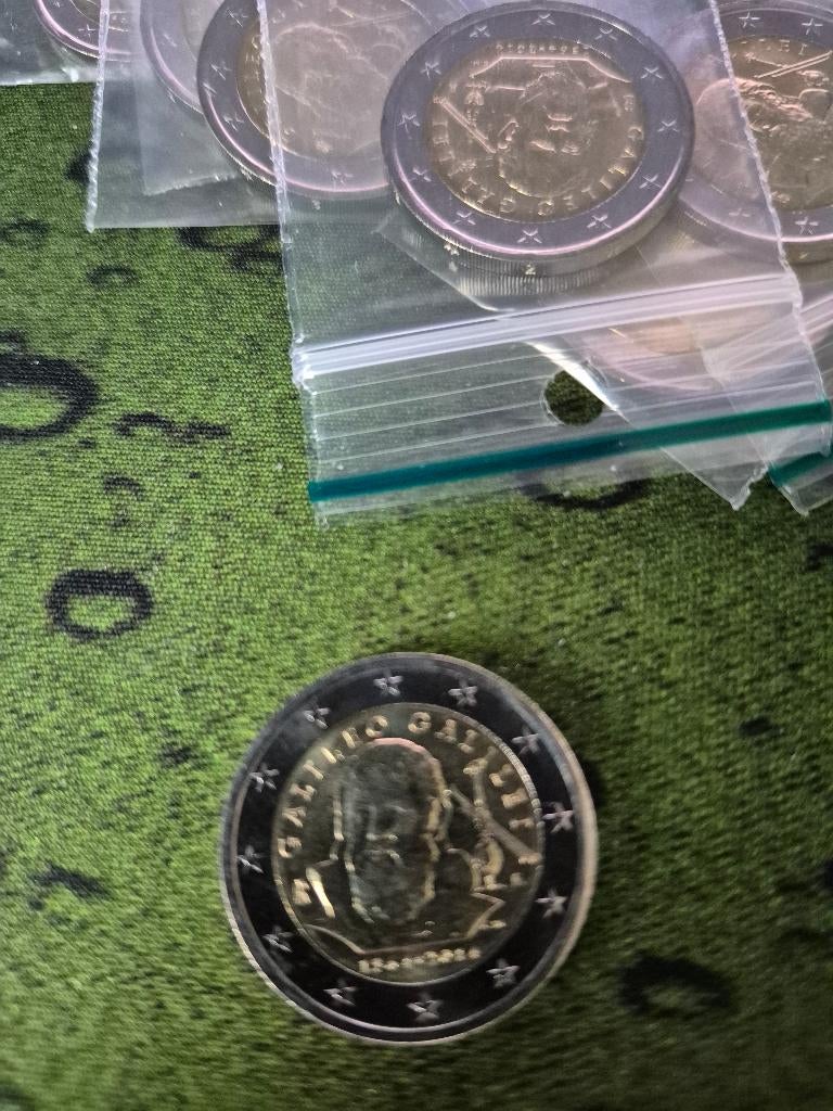 Italie 2014 2 euromunt Galeleo Galilei unc, Postzegels en Munten, Munten | Europa | Euromunten, Ophalen of Verzenden, Italië, 2 euro