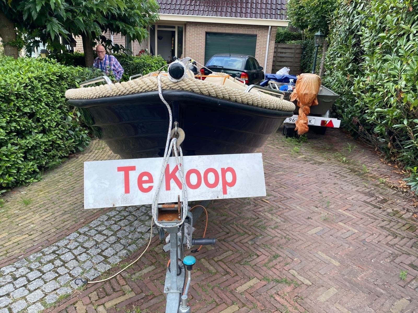 Liberty 430 Sloep met Tohatsu 5pk Buitenboordmotor, Watersport en Boten, Sloepen, Ophalen, Kabelaring, Gebruikt, Buitenboordmotor