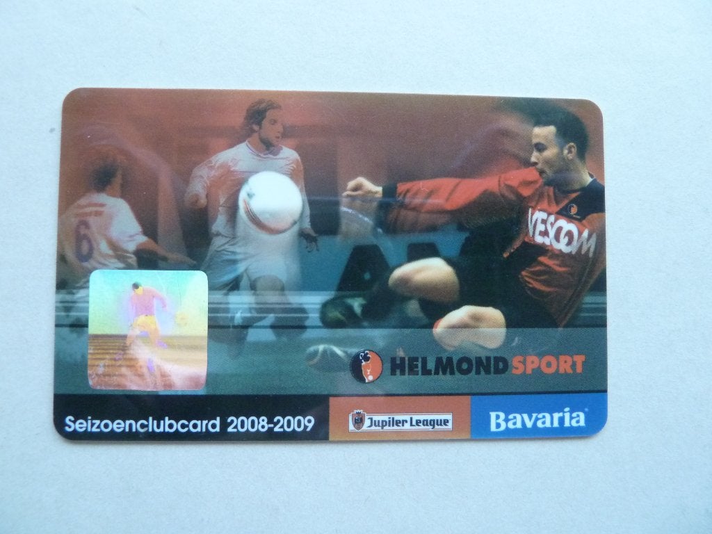 Seizoenclubcard  Helmond Sport 2008/09.  Blauw politie, Ophalen of Verzenden, Zo goed als nieuw, Overige binnenlandse clubs, Overige typen