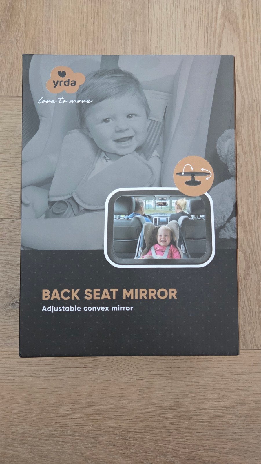 Yrda Achterbank Spiegel - Verstelbare Convex Spiegel, Kinderen en Baby's, Autostoeltjes, Ophalen of Verzenden, Nieuw, Overige merken