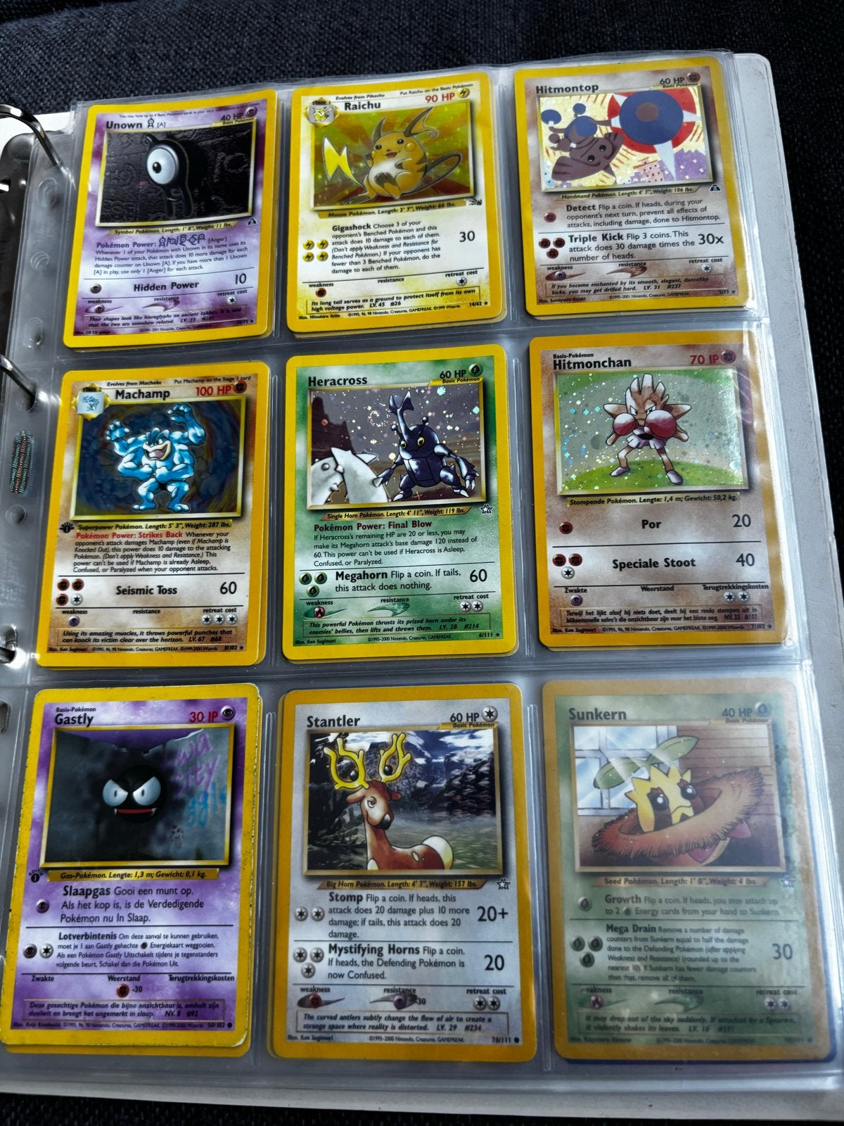 Oude verzameling Pokémonkaarten - Diverse kaarten, Ophalen of Verzenden, Zo goed als nieuw, Meerdere kaarten