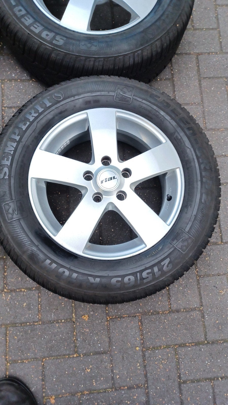 sportvelgen opel vivaro renault trafic 215 65 16 5x114.3, Auto-onderdelen, Ophalen, 16 inch, Banden en Velgen, Winterbanden