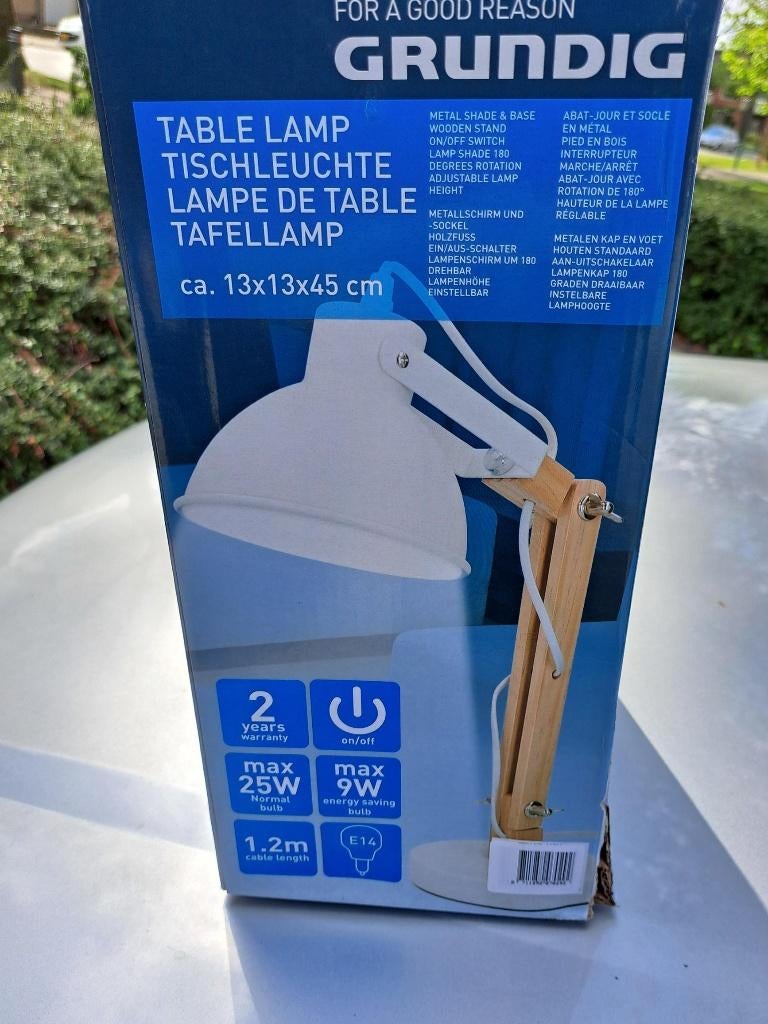 tafellamp, Ophalen, Zo goed als nieuw, Hout