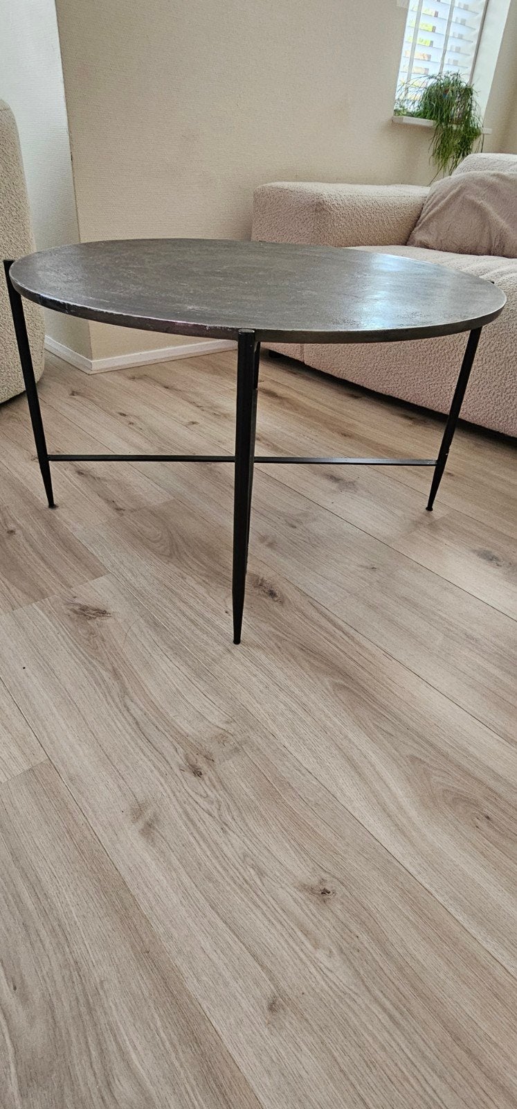 Bijzettafel Bordano metaal van Pronto, Ophalen, Gebruikt, Rond
