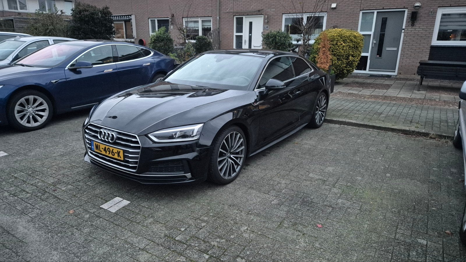 Audi A5 2.0TDI Coupé 2017 Zwart, Auto's, Stof, Zwart, 4 stoelen, 1465 kg