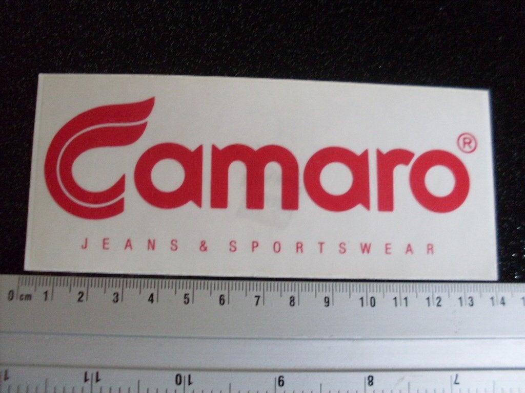 ruit sticker Camaro jeans & sportswear logo, Verzenden, Zo goed als nieuw, Merk