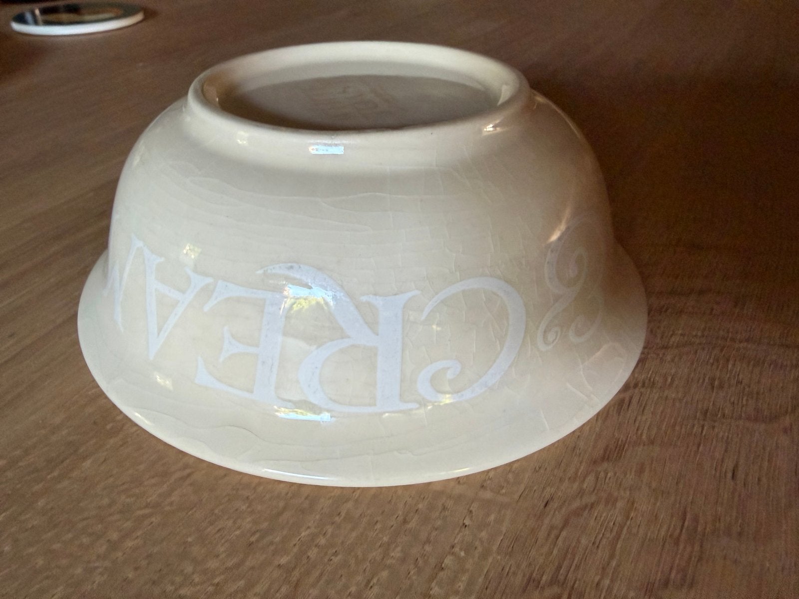 Emma Bridgewater White Toast Cereal Kom, Gebruikt, Keramiek, Ophalen of Verzenden, Overige stijlen
