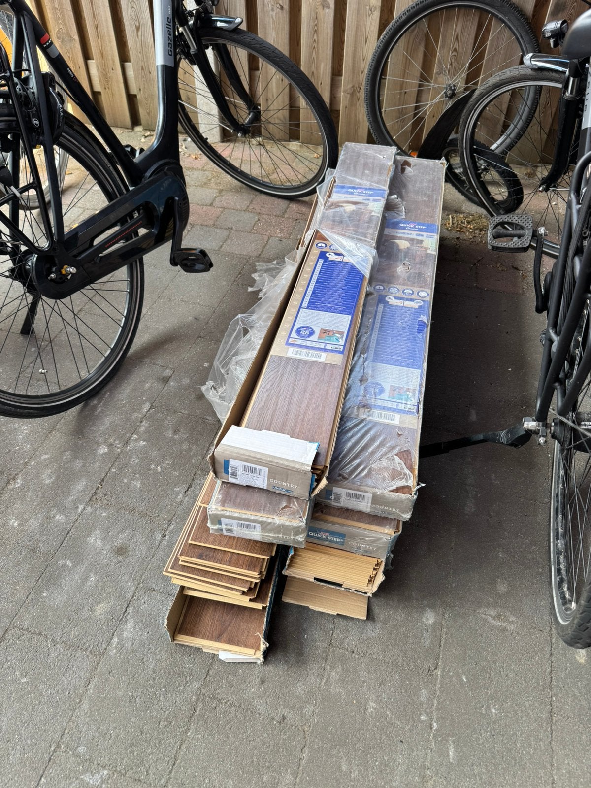 Laminaat 7 pakken, Ophalen, 50 tot 150 cm, Zo goed als nieuw, 10 m² of meer