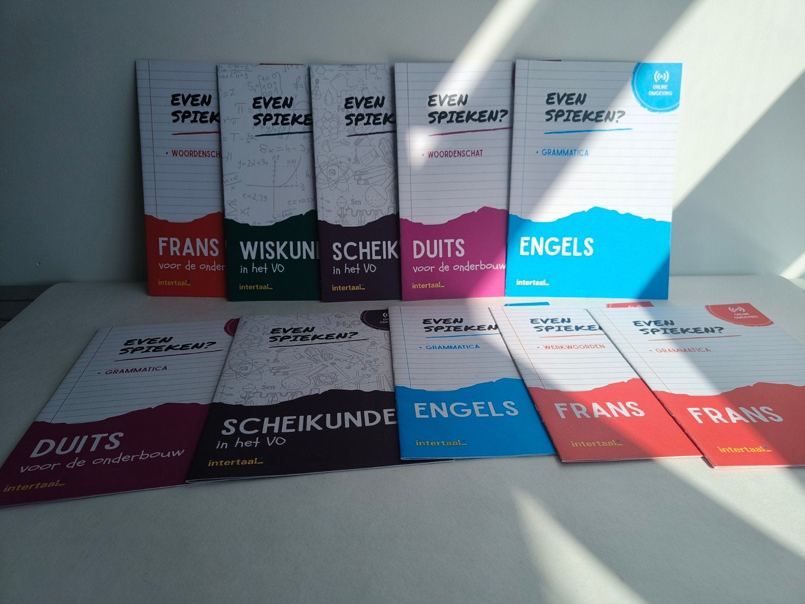 Even Spieken? Spiekkaarten, verschillende vakken, Ophalen, Niet van toepassing, Zo goed als nieuw, Intertaal