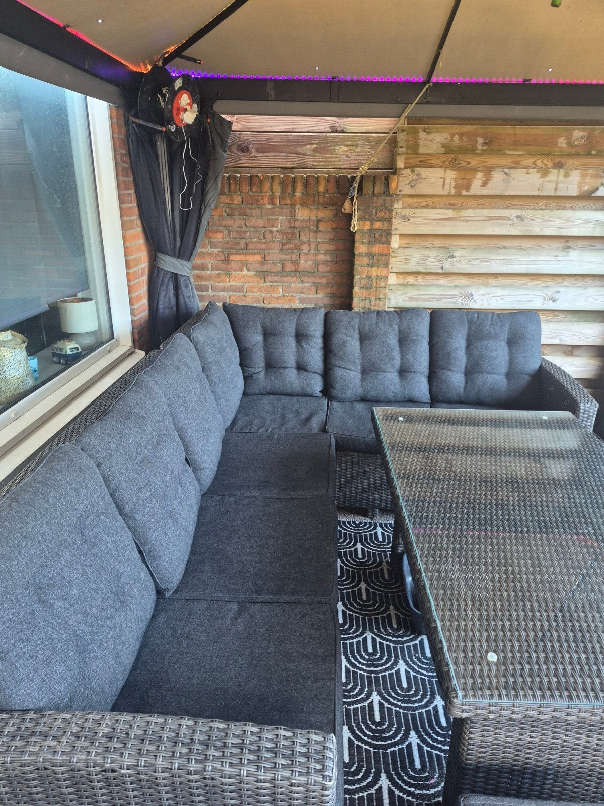 Het Las Palmas Dining Loungeset van Oude Wesselink  voor 8 p, Tuin en Terras, Ophalen, Gebruikt, Meer dan 8 zitplaatsen, Loungeset