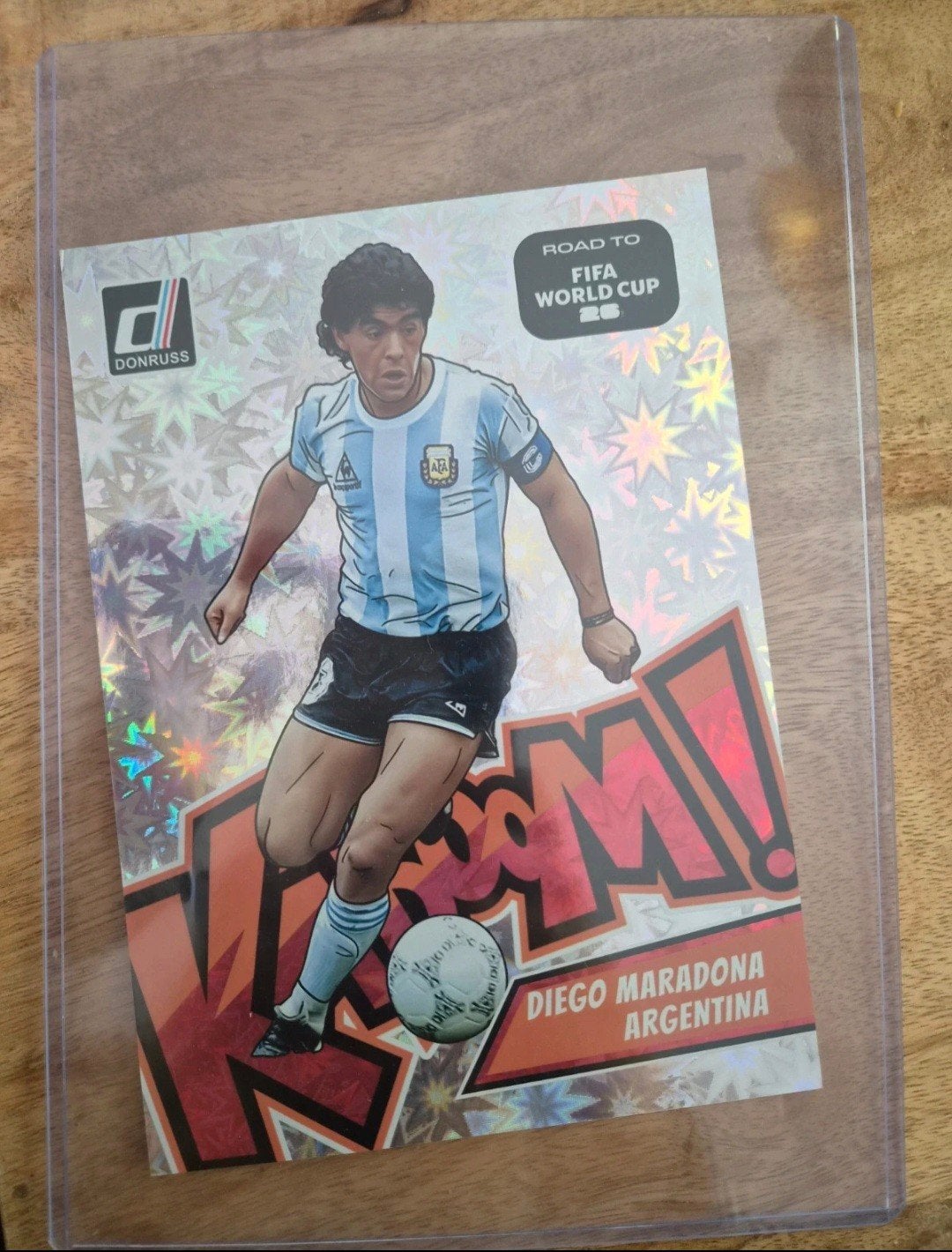 Diego Maradona Panini Kaboom! Spelerskaart, Ophalen of Verzenden, Zo goed als nieuw, Buitenlandse clubs, Spelerskaart