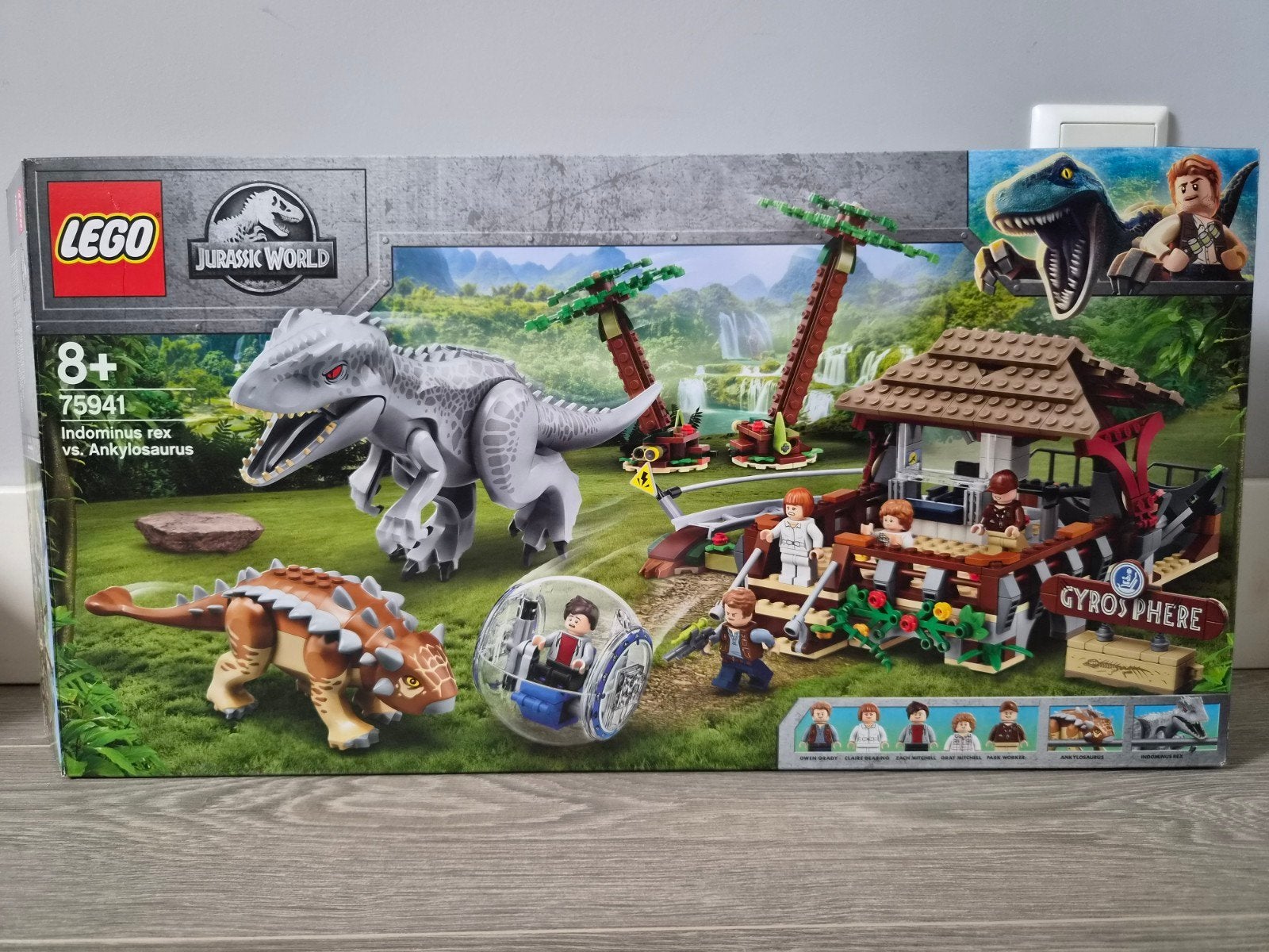 LEGO Jurassic World 75941 Indominus Rex vs. Ankylosaurus, Ophalen of Verzenden, Zo goed als nieuw
