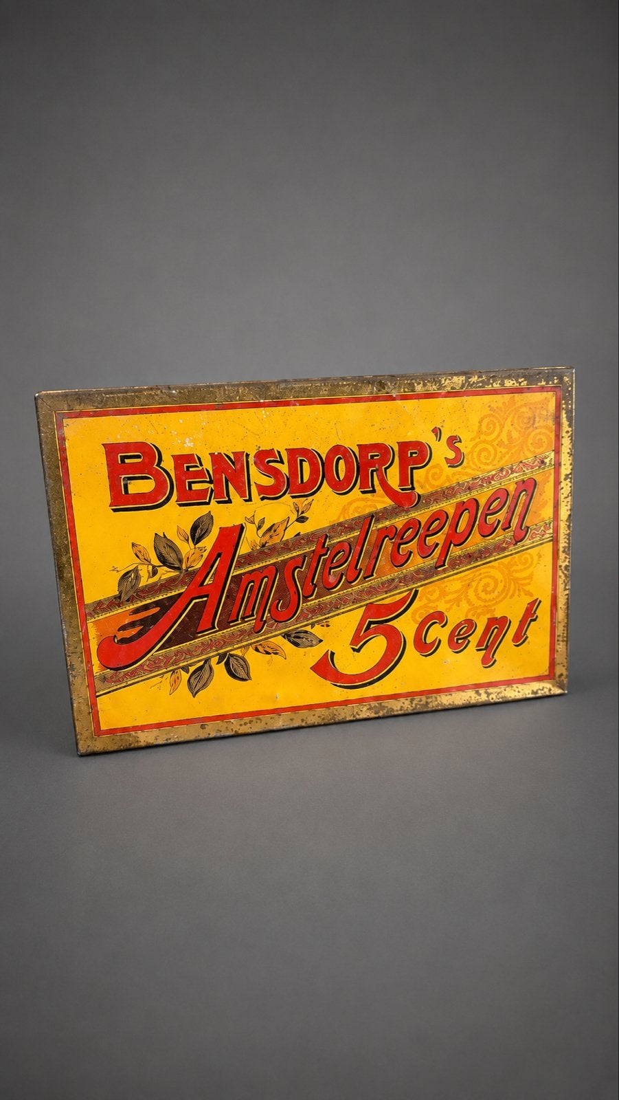 Bensdorp Amstelreepen Winkelblik - Nº 331 - Model 5330, Verzamelen, Blikken, Ophalen of Verzenden, Gebruikt, Overige, Overige merken