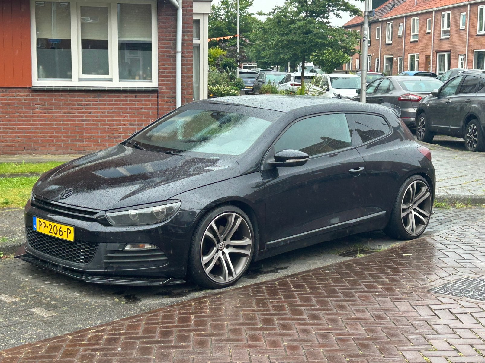 Scirocco 2.0 tsi dsg, Auto's, Volkswagen, Bluetooth, 4 cilinders, Zwart, Leder