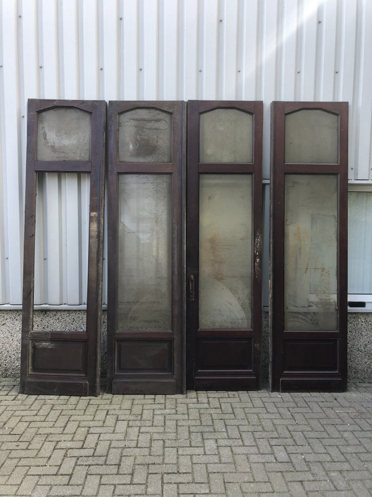 Prachtig antiek vierluik met geslepen glas, La belle porte, Jurgen.hoogenboezem@gmail.com, Binnendeur, Zo goed als nieuw