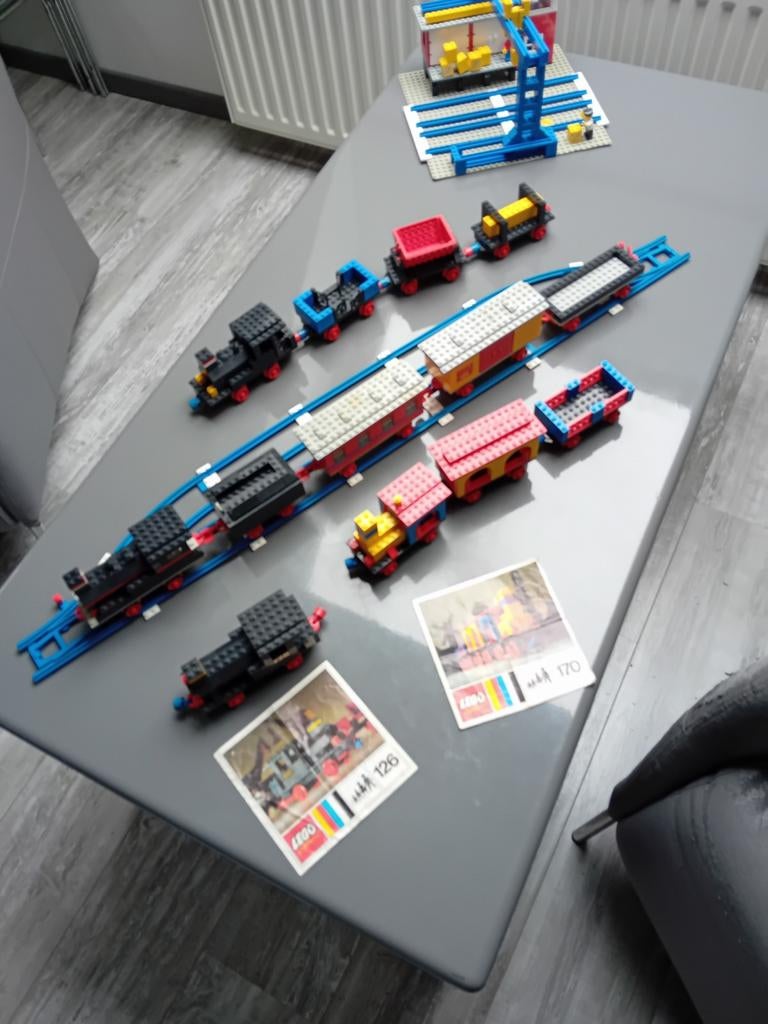 Diverse vintage lego treinsetjes, Kinderen en Baby's, Speelgoed | Duplo en Lego, Ophalen of Verzenden, Gebruikt