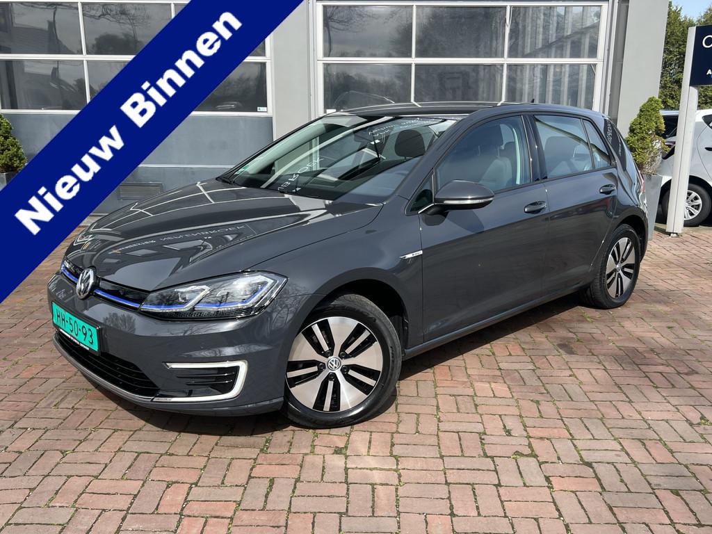 Volkswagen e-Golf Navi,Clima,Cruise,Cv Bj 2021 Dealer onderh, Auto's, Volkswagen, Gebruikt, Lichtsensor, Origineel Nederlands